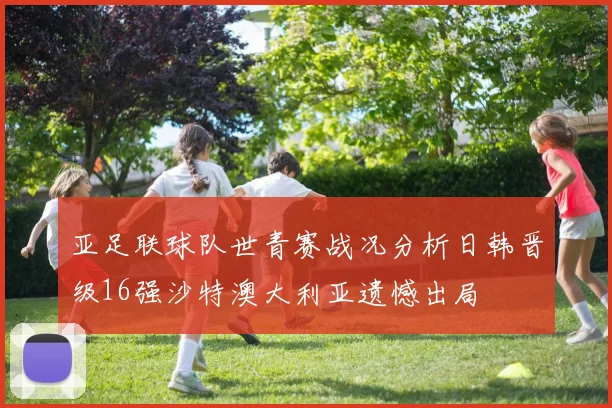 亚足联球队世青赛战况分析日韩晋级16强沙特澳大利亚遗憾出局